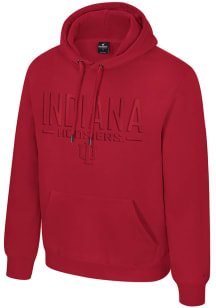 Colosseum Indiana Hoosiers Mens Crimson Mikey Tonal Long Sleeve Hoodie