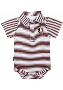 Florida State Seminoles Baby Maroon Carson Short Sleeve One Piece Polo