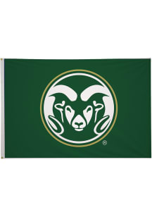Colorado State Rams 4' x 6' Silk Screen Grommet Flag - Green