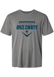 Summit Sportswear Sugar Land Space Cowboys Youth Graphite Homeplate Short Sleeve T-Shirt