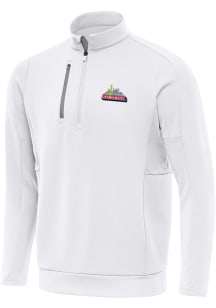Antigua Arizona Wildcats Mens White Generation Long Sleeve Qtr Zip Pullover