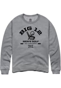Summit Sportswear Big 12 Mens Graphite 2026 Men's Golf Championship Long Sleeve Crew Sweatshirt