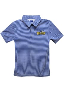 Vive La Fete Toledo Rockets Youth Navy Blue Pencil Stripe Short Sleeve Polo Shirt