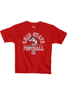 Blue 84 Ohio State Buckeyes Youth Red Mickey Football Short Sleeve T-Shirt