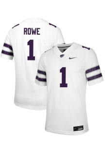 Jayden Rowe  Nike K-State Wildcats White Football NIL Game Football Jersey