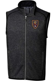 Cutter and Buck Real Salt Lake Mens Charcoal Mainsail Sleeveless Jacket