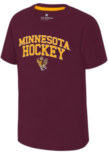 Colosseum Minnesota Golden Gophers Toddler Maroon Tryouts Short Sleeve T-Shirt
