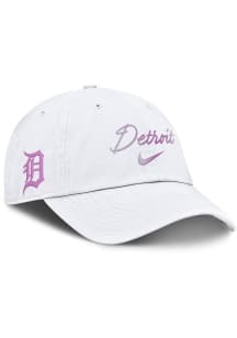 Nike Detroit Tigers White Mothers Day Script Club W ADJ Womens Adjustable Hat