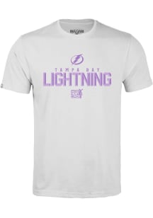 Levelwear Tampa Bay Lightning Youth White Richmond Jr Carve Short Sleeve T-Shirt