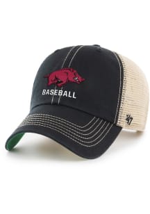 47 Arkansas Razorbacks Baseball Trawler Adjustable Hat - Black