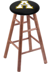 Appalachian State Mountaineers Round Cushion Maple Pub Stool - Brown