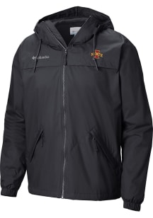 Columbia Iowa State Cyclones Mens Black Heat Seal Oroville Creek Medium Weight Jacket