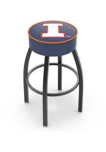 Illinois Fighting Illini Swivel Pub Stool - Black