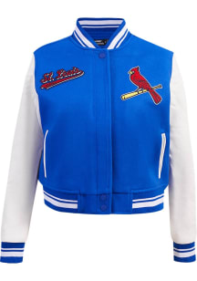 Mens St Louis Cardinals Pro Standard Mens Script Tail Heavyweight Jacket - Blue