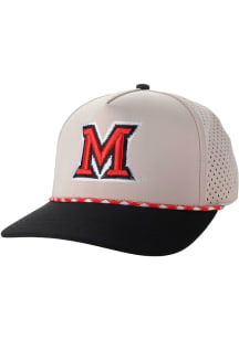 Legacy Miami RedHawks Two Tone Cut Above Adjustable Hat - Natural