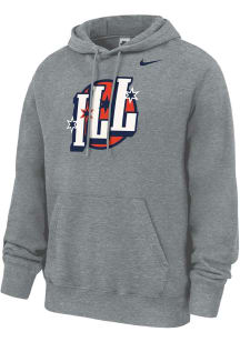 Nike Illinois Fighting Illini Mens Grey Chicago to Champaign Long Sleeve Hoodie