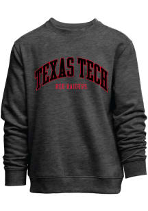 Texas Tech Red Raiders Mens Charcoal Team Name Everyday Long Sleeve Crew Sweatshirt