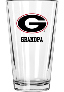 Georgia Bulldogs Grandpa 16 oz Pint Glass - White