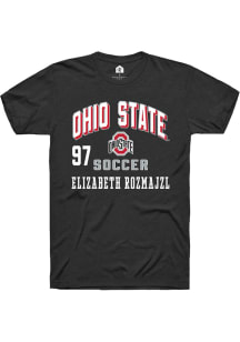 Elizabeth Rozmajzl Ohio State Buckeyes Black NIL Arch Logo Short Sleeve Player T Shirt