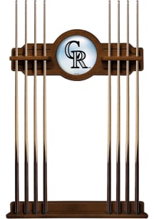 Colorado Rockies Solid Wood Cue Rack Pool Table