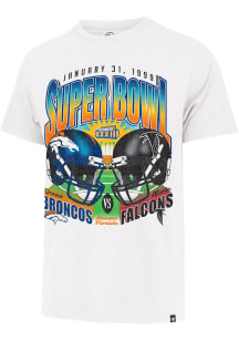 47 Denver Broncos White Super Bowl XXXIII Short Sleeve Fashion T Shirt