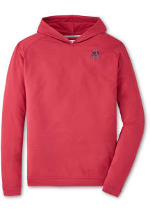 Peter Millar Arkansas Razorbacks Mens Cardinal Red Pine Long Sleeve Hoodie