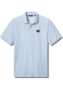 Travis Mathew Penn State Nittany Lions Mens Light Blue College Bound Short Sleeve Fashion Polo