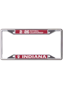 Indiana Hoosiers 2026 National Championship Metal License Plate Frame - Red