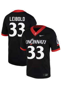 George Leibold Cincinnati Bearcats Youth Black Nike NIL Name And Number Football Jersey