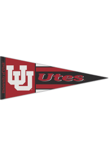 Utah Utes 12x30 Vault Premium Pennant - Red