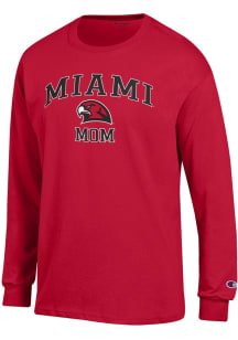 Champion Miami RedHawks Red Mom Jersey Long Sleeve T Shirt