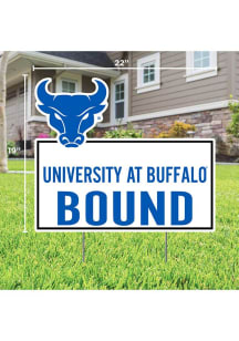 Buffalo Bulls Bound Yard Sign - White