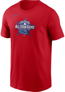 Nike Philadelphia Phillies Red 2026 All Star Game Logo Short Sleeve T Shirt