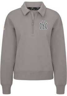 Levelwear New York Yankees Womens Grey Canmore Chenille Logo Medium Weight Jacket