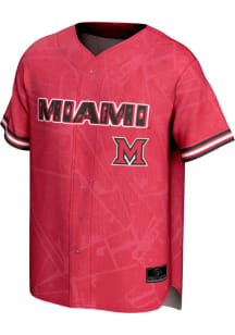 ProSphere Miami RedHawks Mens Red Vigor Baseball Baseball Jersey