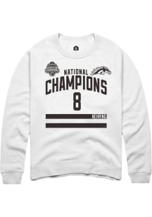 Zach Nehring Western Michigan Broncos Mens White NIL 2025 National Champions Shirzee Player Crew