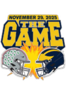 Michigan Wolverines Souvenir 2025 vs Ohio State Game Day Pin - Navy Blue