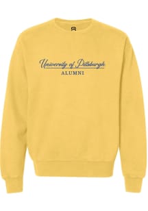 Summit Sportswear Pitt Panthers Womens Yellow Alumni Crew Sweatshirt
