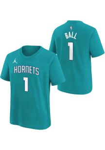 LaMelo Ball Charlotte Hornets Youth Teal Icon NN Player Tee