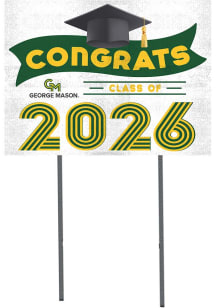 George Mason University KH Sports Fan Class of 2026 Yard Sign - Kelly Green