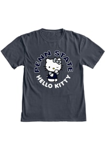 Blue 84 Penn State Nittany Lions Womens Navy Blue Hello Kitty Sweet Talk Short Sleeve T-Shirt