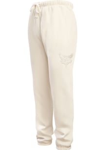 Pro Standard Charlotte Hornets Mens Cream Neutral Retro Fashion Sweatpants