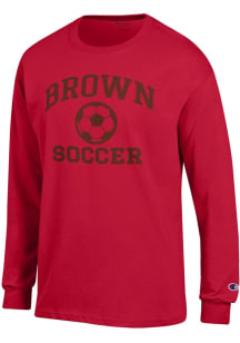 Champion Brown Bears Red Soccer Jersey Long Sleeve T Shirt