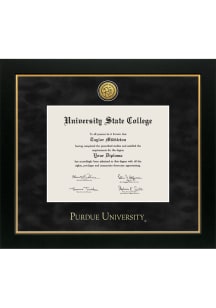 Purdue Boilermakers Medallion Manchester Diploma Frame - Black