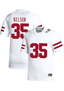 Mekhi Nelson   Nebraska Cornhuskers White NIL Name And Number Football Jersey
