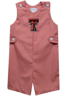 Vive La Fete Texas Tech Red Raiders Toddler Red Gingham Overalls