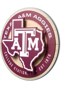 Texas A&M Aggies 3D Sign - Maroon