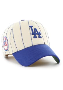 47 Los Angeles Dodgers Rawlings Pin Stripe Clean Up Adjustable Hat - White