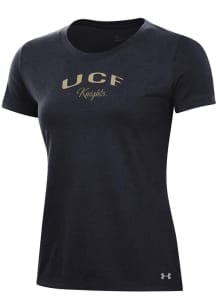 Under Armour UCF Knights Womens Black Arched Script Performance Short Sleeve T-Shirt