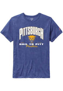 League Pitt Panthers Blue Victory Falls Number One Established Short Sleeve Fashion T Shirt